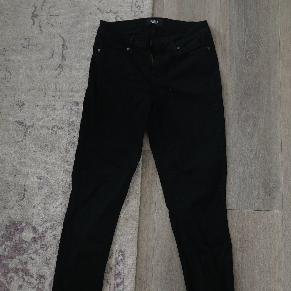 Paige Verdugo Ultra Skinny Jeans, Black (28) - Picture 2 of 7